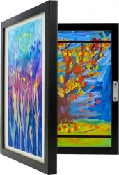 Művészeti keret A4-es gyerekrajzokhoz, 150 munkának helyet adó tárolóval KRUZZEL