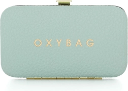 Bőr Menta Utazó Manikűr Készlet