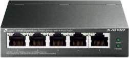 TP-Link 5 portos gigabites Easy Smart switch 4× PoE+-val