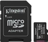 512 GB mikroSD Canvas Select+ memóriakártya adapterrel