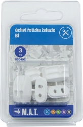 Redőnylánc-tartó – fehér, 3 db-os készlet