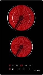 isEasy kétzónás elektromos kerámia főzőlap