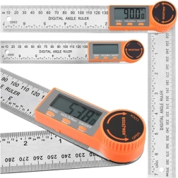 Bigstren 360°-os elektronikus digitális szögmérő 200 mm-es vonalzóval