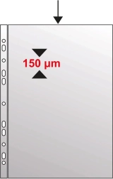 Fényes Euro-táska A4 140 mikron