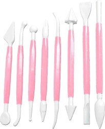 8 darabos tortadíszítő spatulakészlet