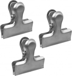 Fűszertasak-klipszek, rozsdamentes acél, 3 db
