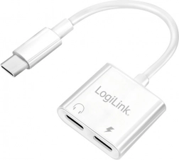 LogiLink USB‑C adapter 60 W PD töltéssel és audiocsatlakozóval