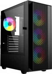 Fornax 4000 ARGB fekete midi torony számítógépház