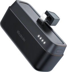 Mcdodo powerbank 5000 mAh, 20W Lightning csatlakozóval (fekete)