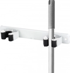 Fali dupla tartó felmosóhoz, seprűhöz és szerszámokhoz