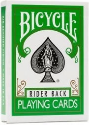 BICYCLE Green Deck – zöld játékkártyák, póker méretű