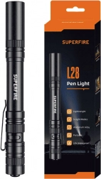 Superfire L28 zseblámpa 121 lm, 5 W, hatótáv 52 m