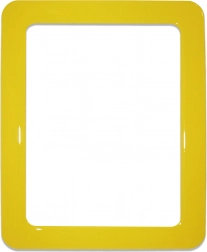 Mágneses öntapadó keret 19,0 x 23,8 cm méretben – sárga