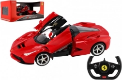 Távirányítós autó FERRARI LAFERRARI 1:14 nyitható ajtókkal, 2,4 GHz, RASTAR, piros