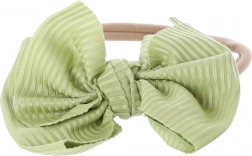 Gyermek fejpánt masnival – zöld