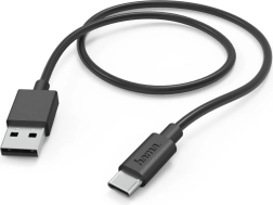 Hama USB-A – USB-C töltő- és adatkábel 1 m, fekete