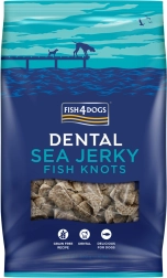 Fish4Dogs Dental Sea fogápoló tengeri jutalomfalatok kutyáknak tengeri halból – csomók 500 g
