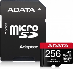 ADATA High Endurance 256GB UHS-I V30 A2 microSD kártya