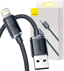 Baseus USB-Lightning kábel 2,4 A 2 m fekete