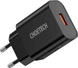 Choetech 18W USB-A hálózati töltő, fekete