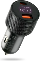 EVERACTIVE 75 W autós töltő USB‑C PD és USB‑A QC 3.0-val