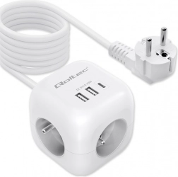 6 az 1-ben tápcsatlakozó kocka háttérvilágítású kapcsolóval