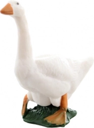 Műanyag libafigura gyepalapon 6 × 7 cm