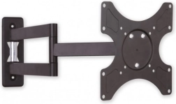 Fali tartó LCD/LED 19–37"-hoz, dupla karral, 25 kg, fekete