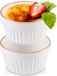 Porcelán sütőtálkák 9 cm, 170 ml, fehér, 2 db