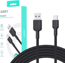 AUKEY nylon USB-C - USB-A kábel 1.8m