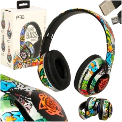 Vezeték nélküli fejpántos fejhallgató Bluetooth‑csatlakozással és RGB világítással