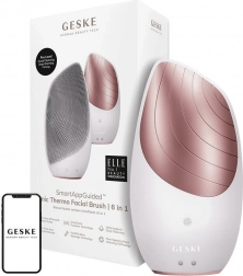 Sonic szonikus tisztító arcápoló kefe Geske 6 az 1-ben alkalmazással (csillagfény)