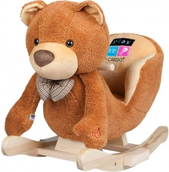 Hintázó plüss mackó hangokkal PlayTo, barna