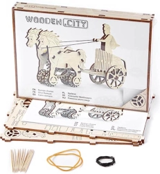 Wooden City 3D fa mechanikus puzzle Római szekér