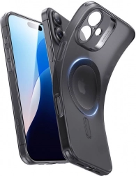 Átlátszó ESR Zero Clear Case HaloLock tok iPhone 16-hoz, fekete