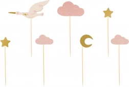 Muffin dekoráció - gólya