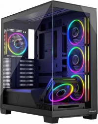 Stellar 5F ARGB fekete számítógépház