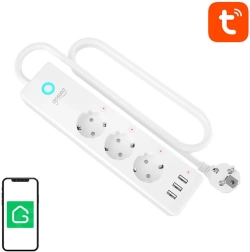 Intelligens WiFi aljzat Gosund P1 Plus (3x AC schuko, 3x USB-A) Tuya