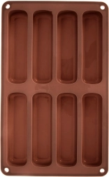 Barna szilikon babapiskóta forma 28 × 17 × 2 cm