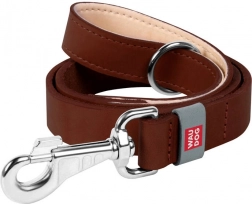 WAUDOG bőr kutyapóráz 14 mm, 122 cm, barna
