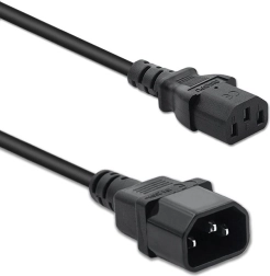 Tápkábel UPS-hez IEC C13/C14 3×1,0 mm² 1,5 m