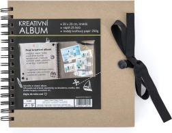 Kreatív album barna 20,5 x 20,5 cm
