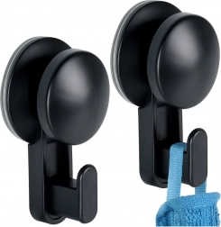 Fekete vákuumos akasztók 5,5 cm, 2 db