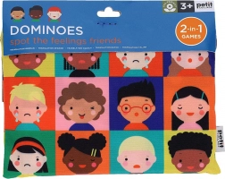 Petit Collage 2 az 1-ben dominó – érzelmek és számok