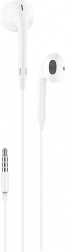 FONENG vezetékes fülhallgató 3,5 mm-es jackkel és mikrofonnal – fehér
