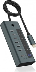 USB‑C hub 7× USB 3.2 Gen 2 kijelzővel és 36 W tápegységgel