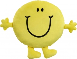MR. HAPPY plüss párna – nagy, sárga, mosolygós párna
