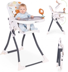 összecsukható etetőszék játékokkal ECOTOYS