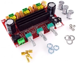 Nagy teljesítményű erősítő 2.1 2x80W +100W (WOOFER) TPA3116D, 12V-24V TPA3116D2, Arduino