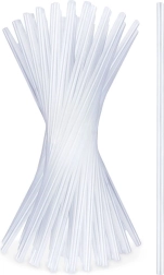 Átlátszó szívószálak 22 cm, 50 db